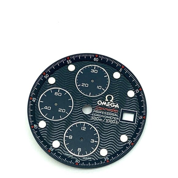 Omega Seamaster 300 Men's Watch Replacement Dial Blue 1164 Chronograph 30.5mm - Picture 1 of 5